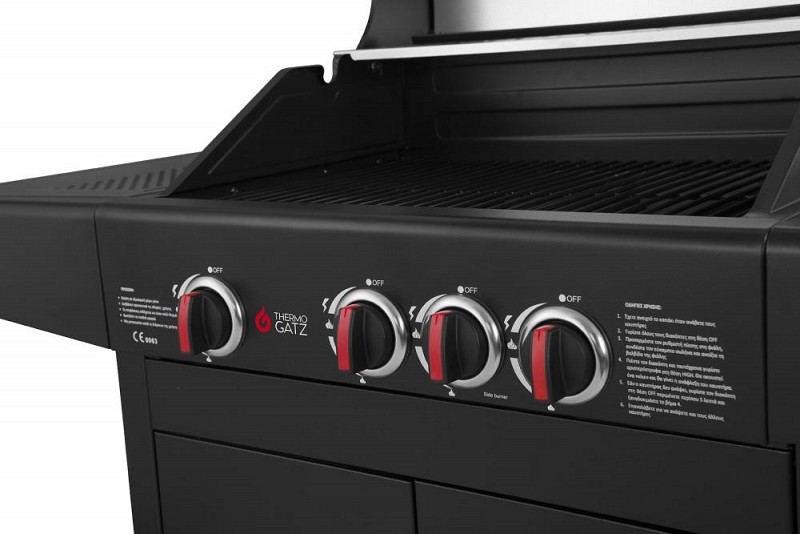 BBQ ΥΓΡΑΕΡΙΟΥ GS GRILL LUX 3+1 CAST IRON - 11,5kW - Image 3